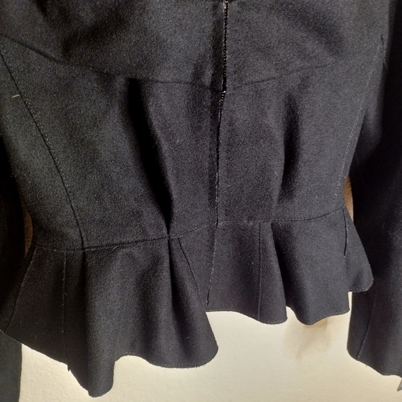 Louis Vuitton crop peplum hooded wool blend jacket sz 38/6 - Picture 4 of 16